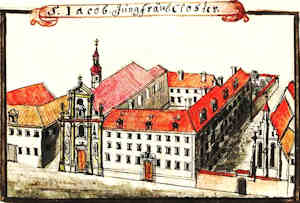 S. Iacob Jungfräul. Closter - Kościół św. Jakuba i klasztor Kanoniczek, widok ogólny z lotu ptaka